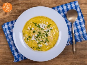 Corn Porridge with Cream and Cheese