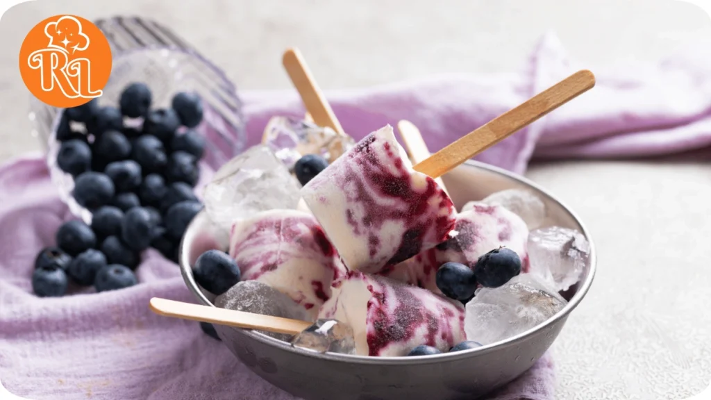 Layered Berry Yogurt Popsicles